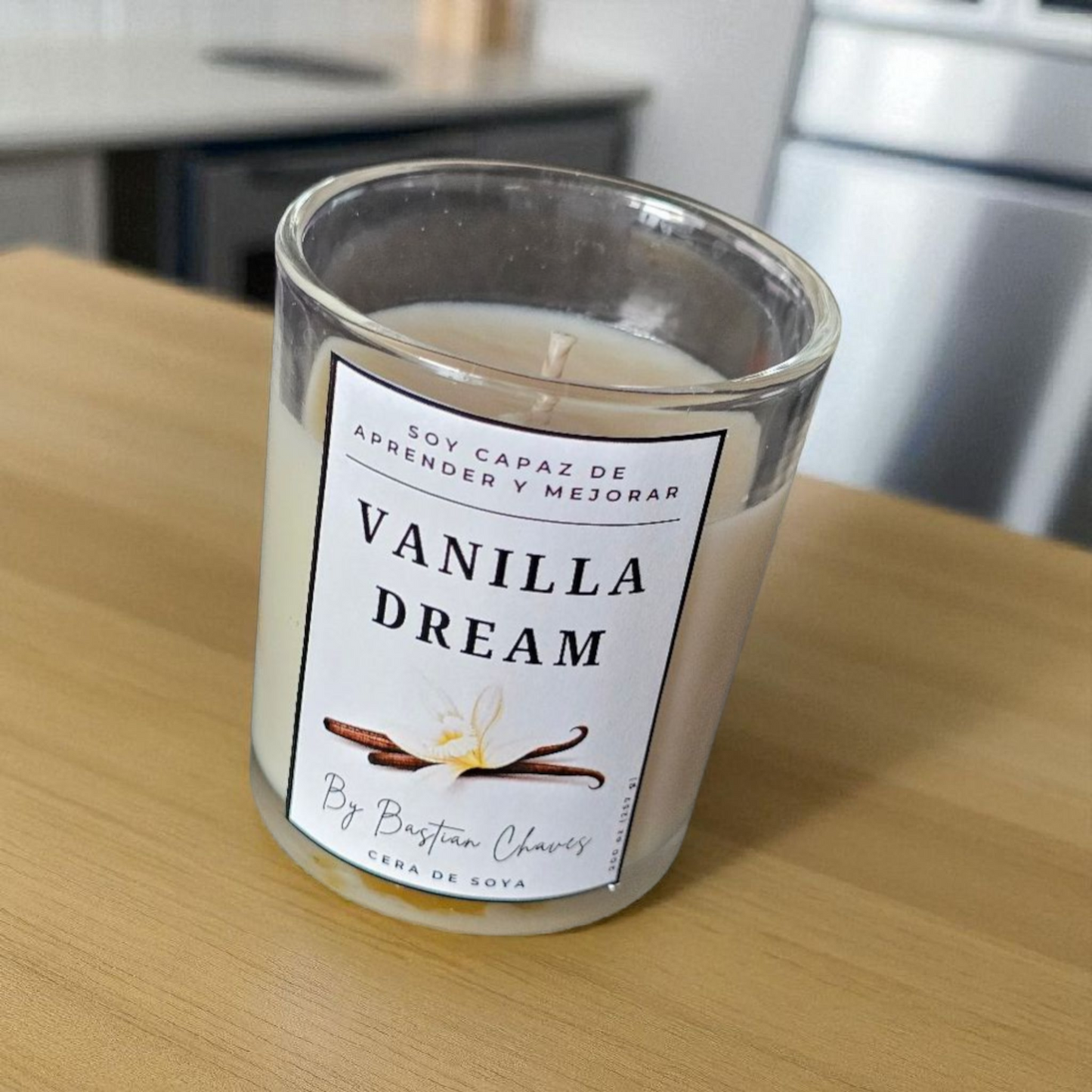 VANILLA DREAM - Vela Aromatica De Soya Minimalista esencia de Vainilla