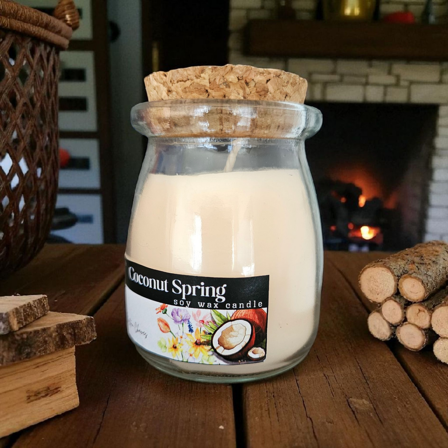 COCONUT SPRINT - Vela Aromática De Cera de Soya con esencia de coco y flores de primavera