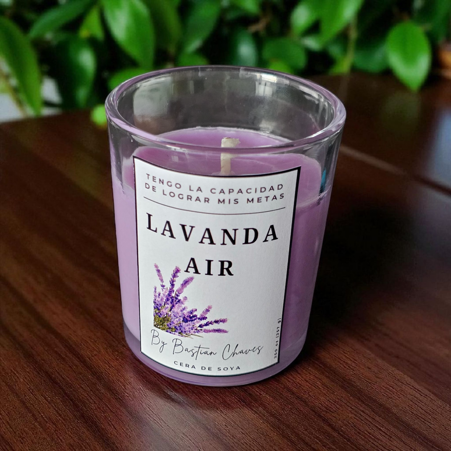 LAVANDA AIR - Vela Aromatica De Soya esencia de Lavanda estilo Minimalista