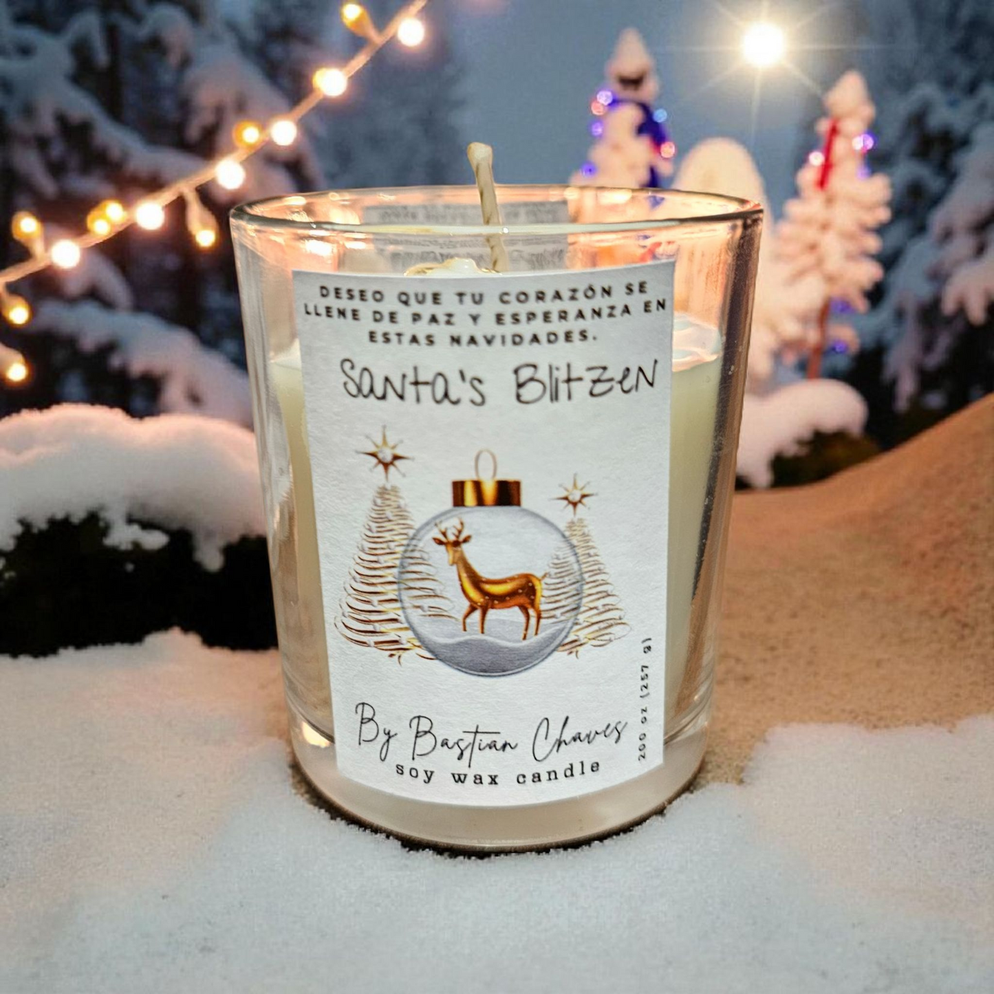 Santa's Blitzen Vela Aromática Edición Especial