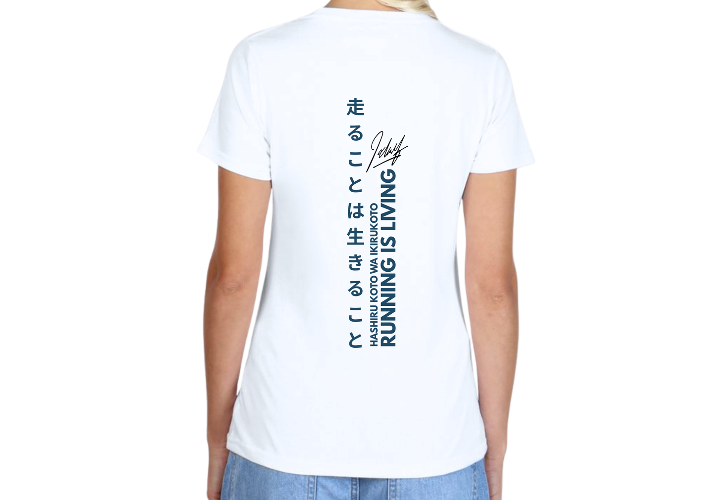 Running Is Living Cuello Redondo Con Diseño