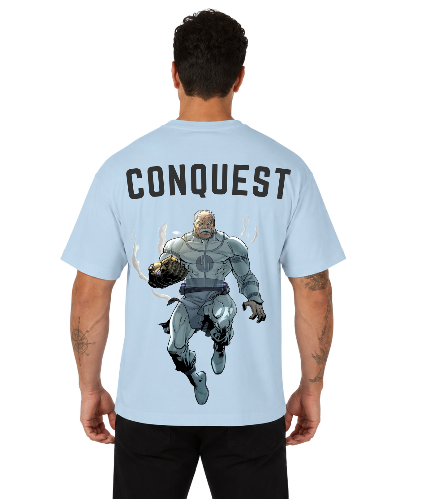 Playera Super Héroe Invencible Conquest Oversize