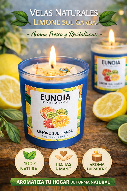 LIMONE SUL GARDA Vela Aromatica De Soya esencia de Cítricos
