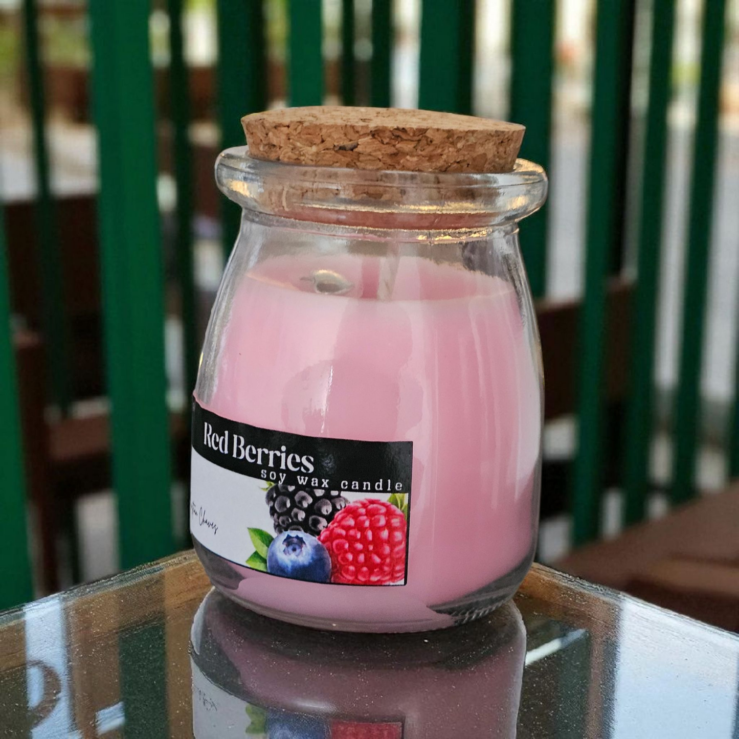RED BERRIES - Vela Aromática de Cera de soya con esencia de frutos rojos estilo Vintage
