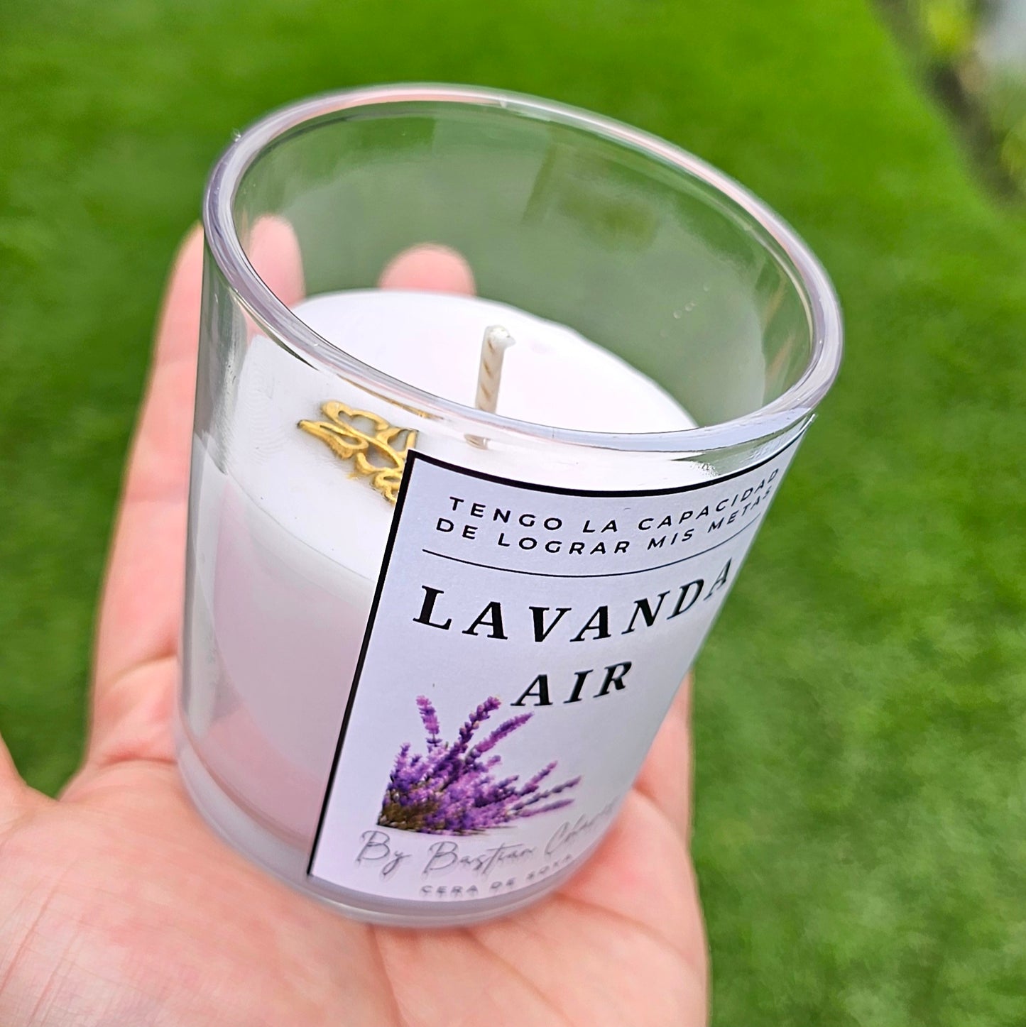 LAVANDA AIR - Vela Aromatica De Soya esencia de Lavanda estilo Minimalista