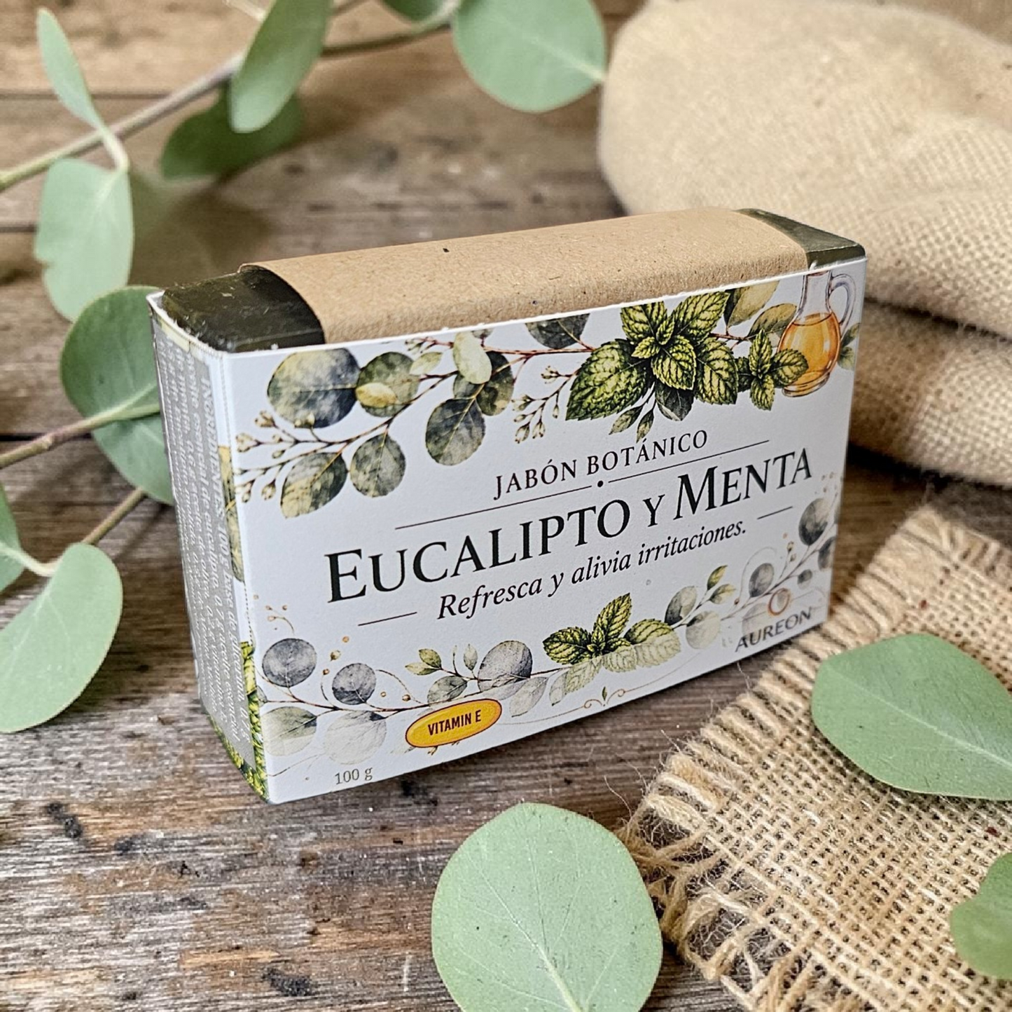 Jabón botánico Eucalipto y Menta [Refresca y Alivia Irritaciones]