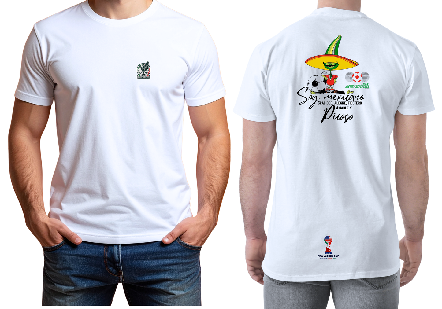 Playera Cancion Pique Mundial FIFA 1986 [Vintage]