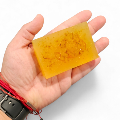 Jabon Botánico Toronja, limón y Aceite de Oliva con Vitamina E 100 g [Efecto iluminador y antioxidante]