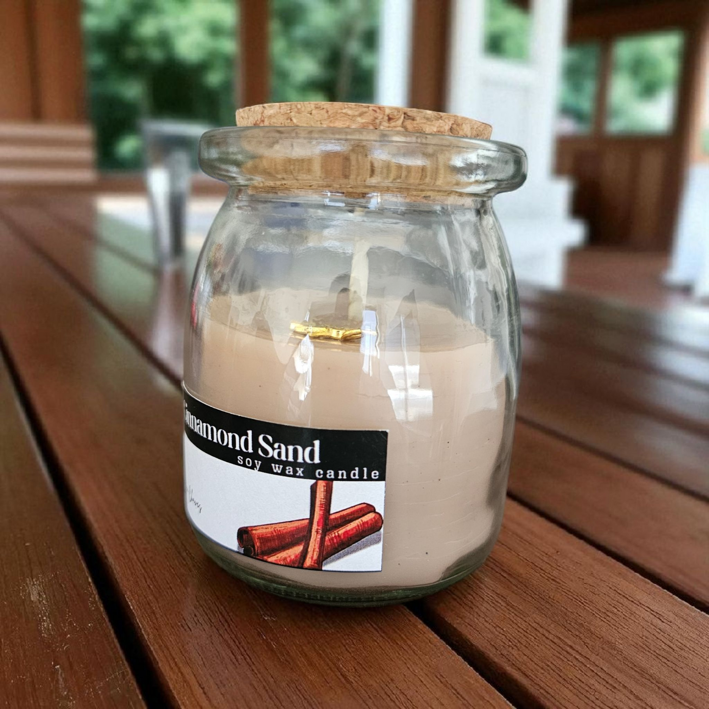 CINNAMON SAND - Vela Aromatica De Cera de Soya esencia de Canela estilo Vintage