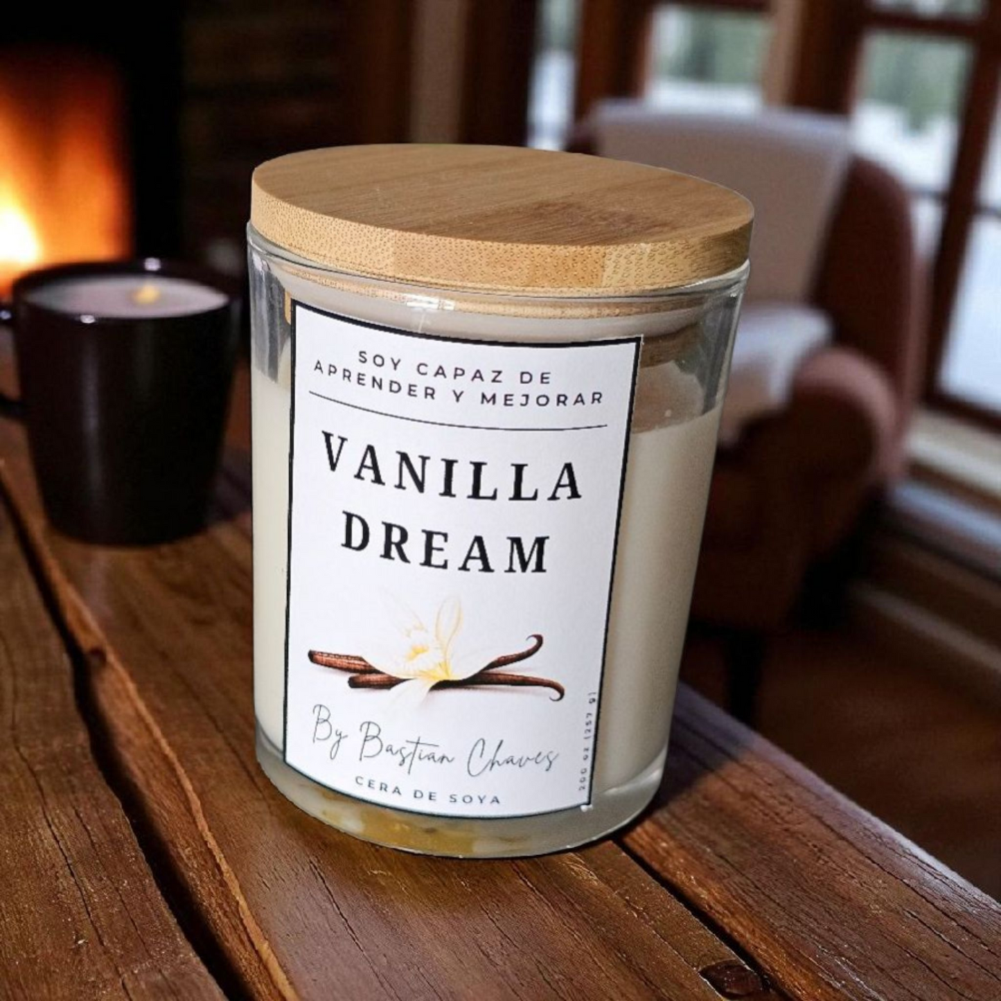 VANILLA DREAM - Vela Aromatica De Soya Minimalista esencia de Vainilla