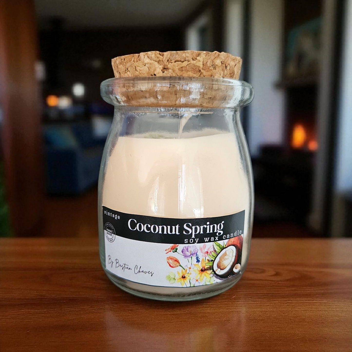 COCONUT SPRINT - Vela Aromática De Cera de Soya con esencia de coco y flores de primavera