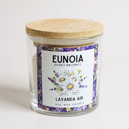 LAVANDA AIR - Vela Aromatica De Soya esencia de Lavanda estilo Minimalista