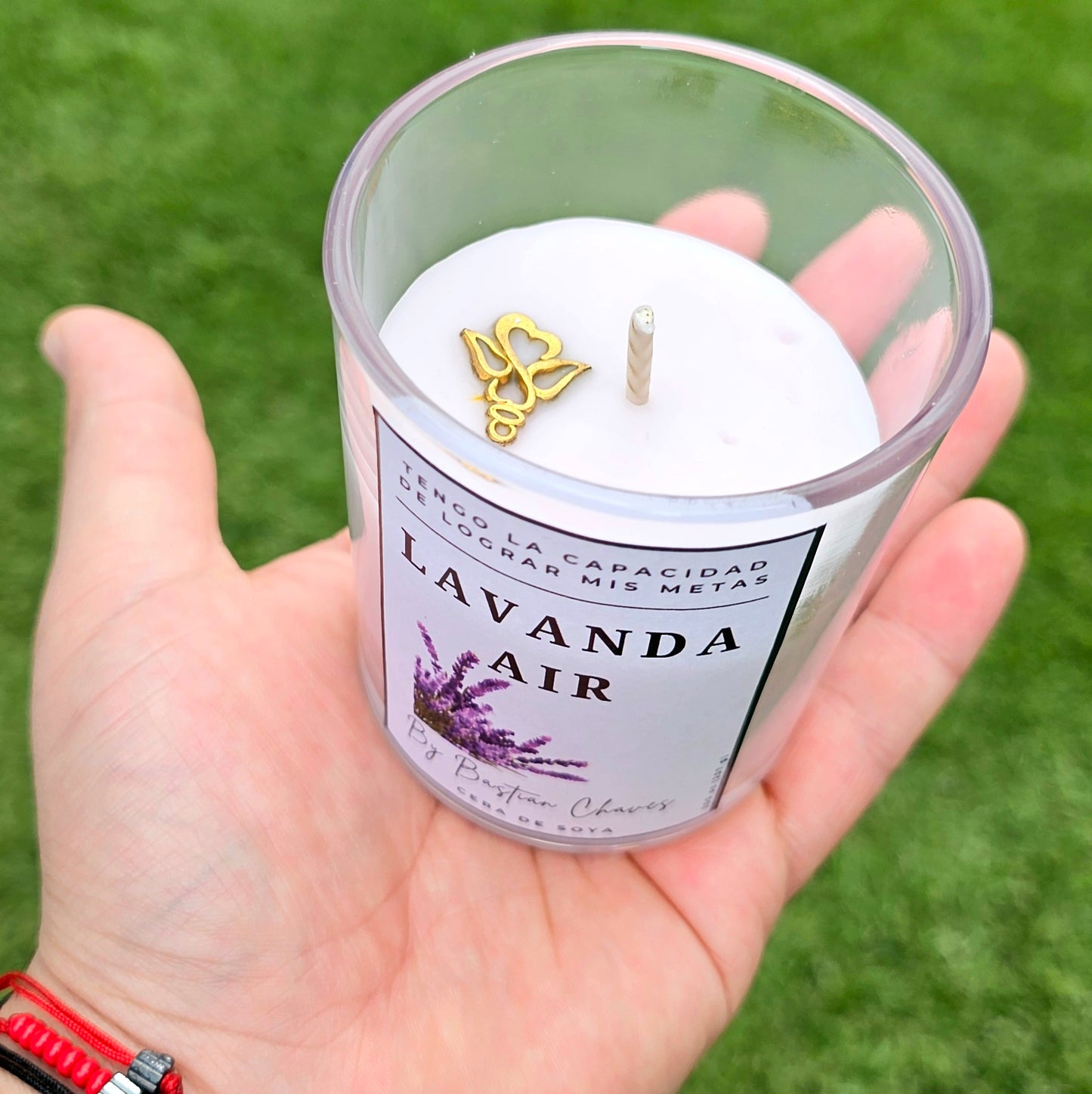 LAVANDA AIR - Vela Aromatica De Soya esencia de Lavanda estilo Minimalista
