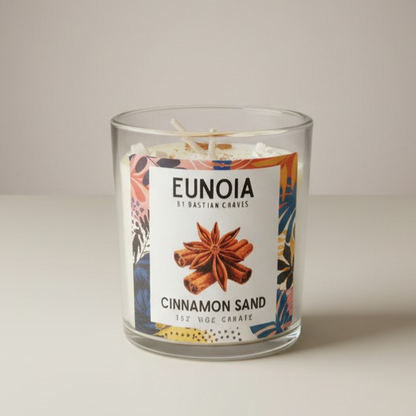 CINNAMON SAND Vela Aromatica De Soya esencia de Canela para Abundancia