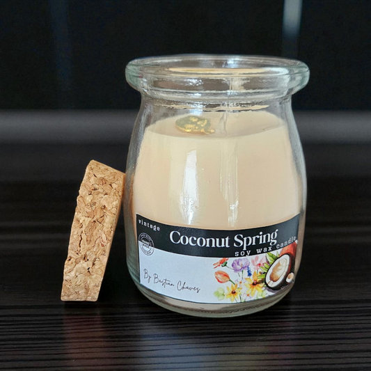 COCONUT SPRINT - Vela Aromática De Cera de Soya con esencia de coco y flores de primavera