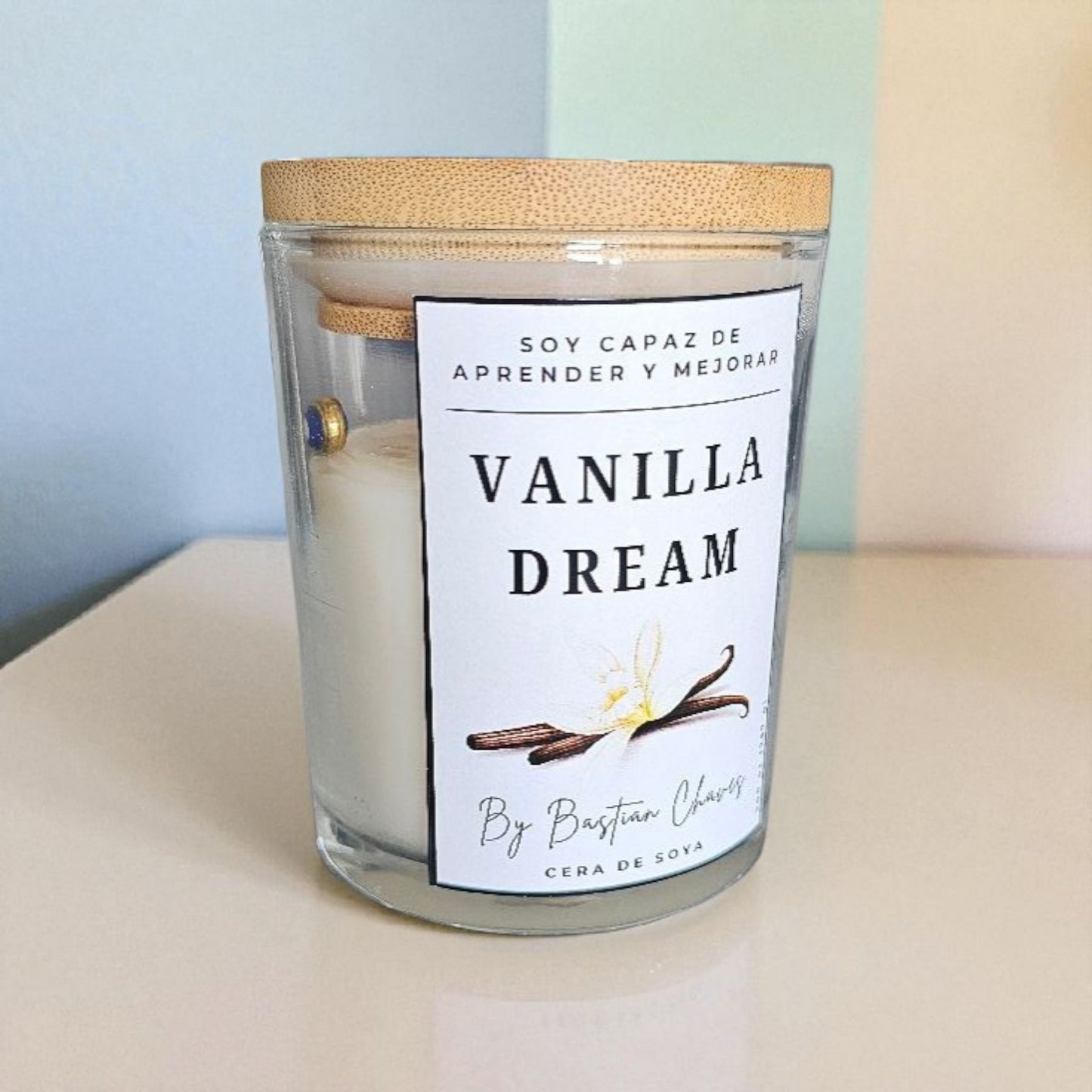 VANILLA DREAM - Vela Aromatica De Soya Minimalista esencia de Vainilla